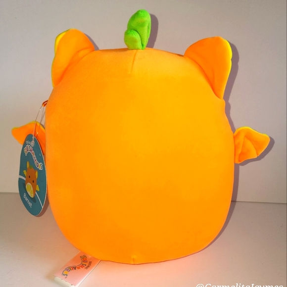 BARNET 🦇 Blacklight Orange Fruit Bat Original Squishmallow by Kelly Toy - Picture 5 of 8
